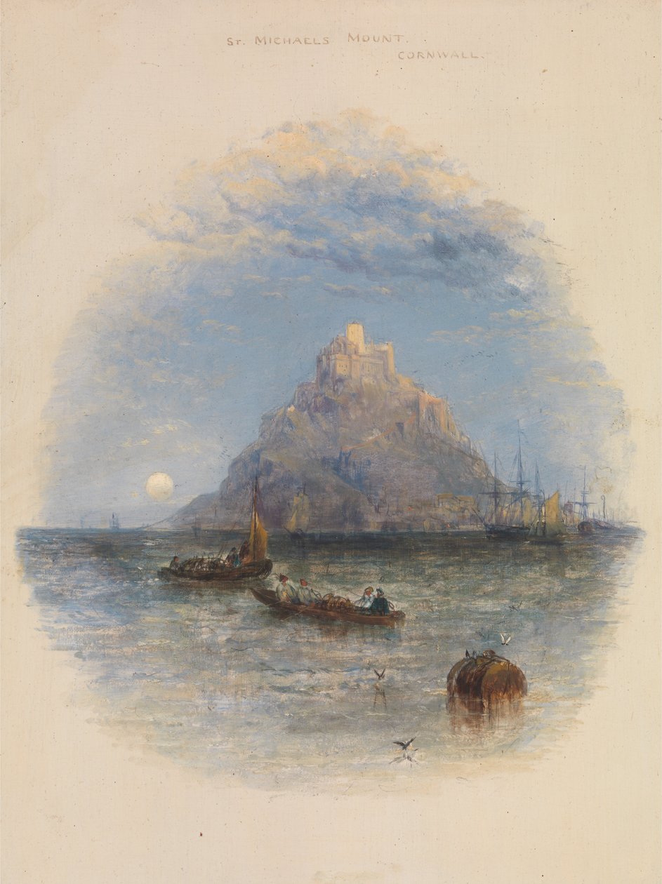 St. Michaels Mount, Cornwall de Thomas Creswick