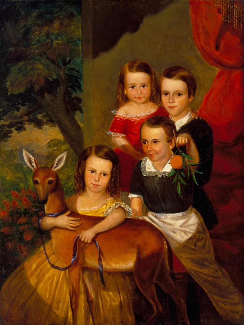 Retrato dos Filhos de Jones de Galveston, c.1853 de Thomas Flintoff