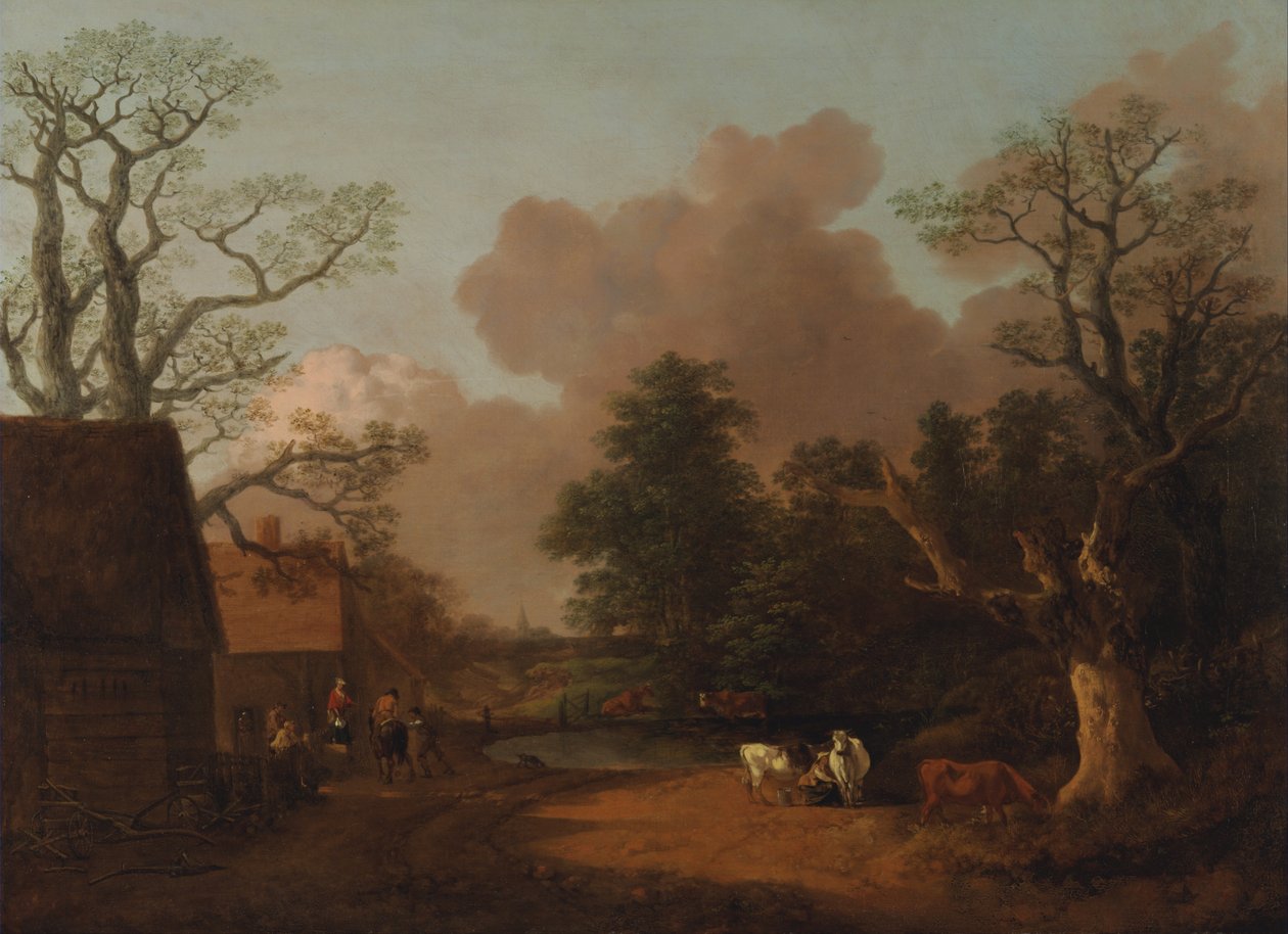 Paisagem com leiteira de Thomas Gainsborough