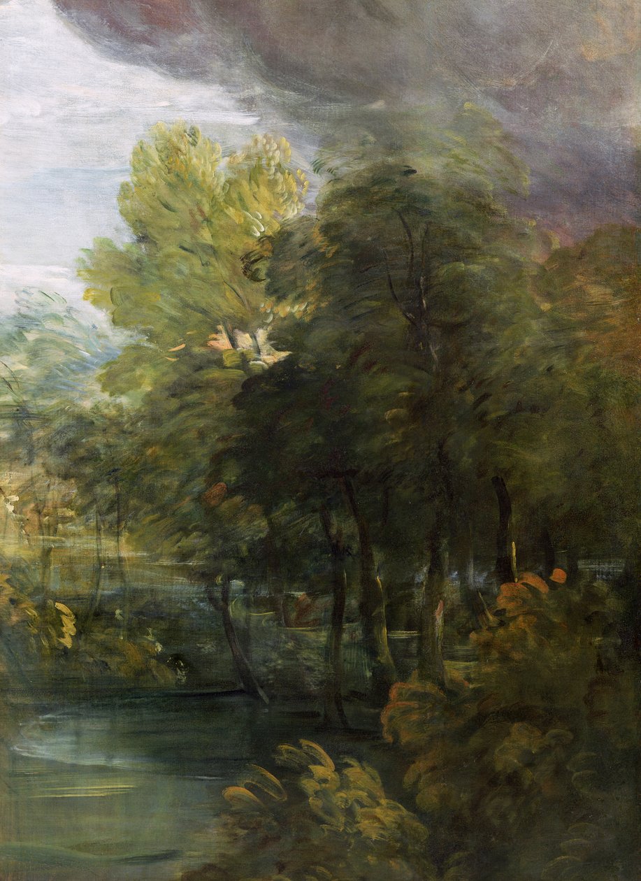 Paisagem com piscina de Thomas Gainsborough