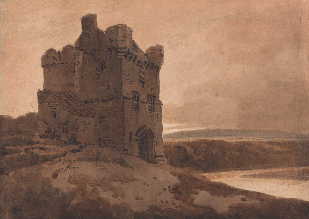 Uma torre de fronteira de Thomas Girtin