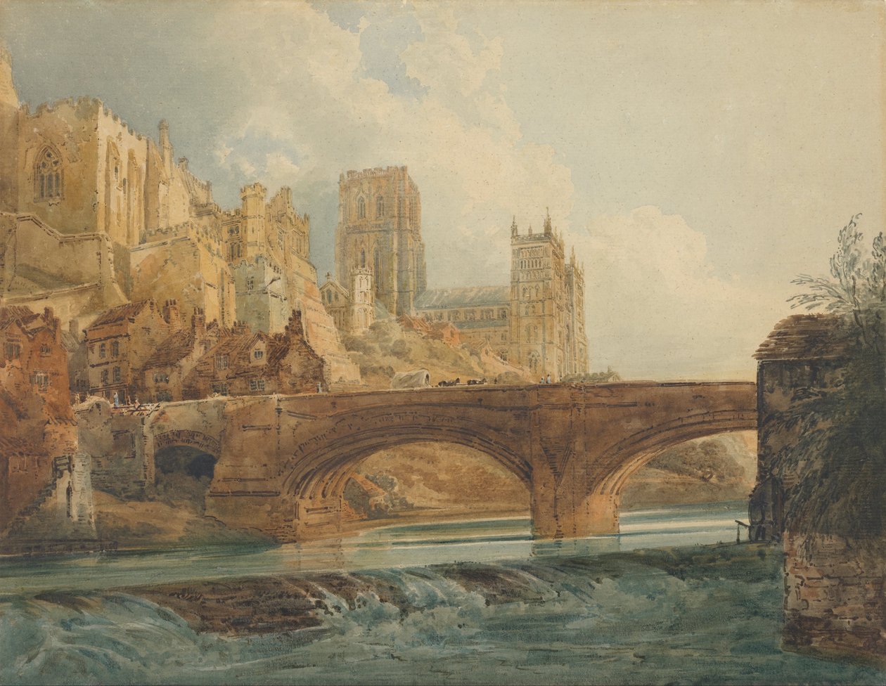 Catedral e Castelo de Durham de Thomas Girtin