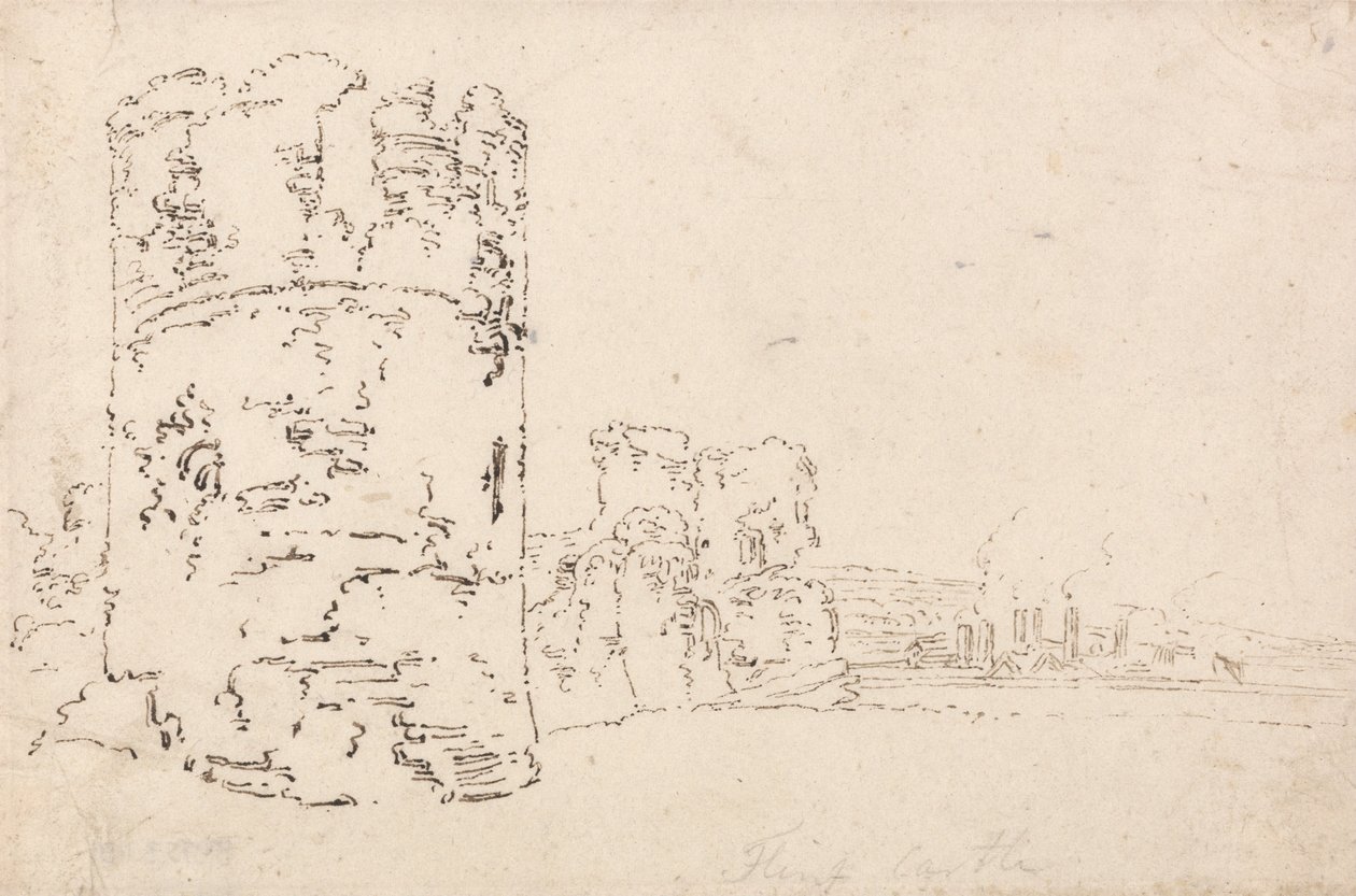 Castelo de Flint de Thomas Girtin