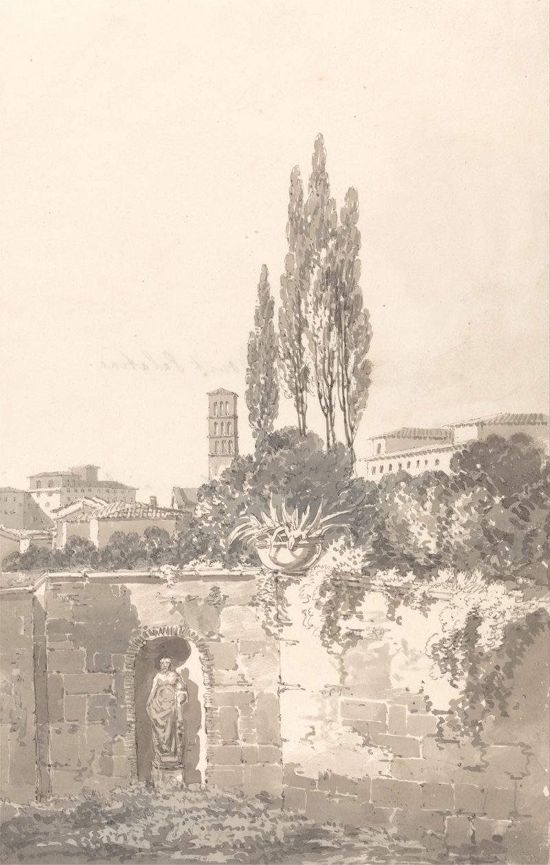 Nos Jardins Farnese, Roma de Thomas Girtin