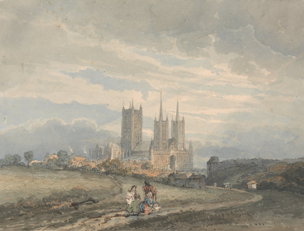 Catedral de Lincoln de Thomas Girtin