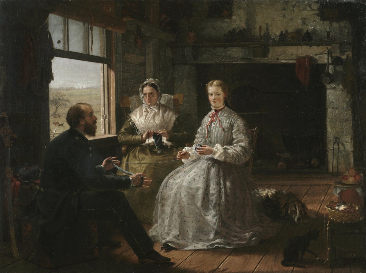 A guarda da casa, 1863 de Thomas Hicks