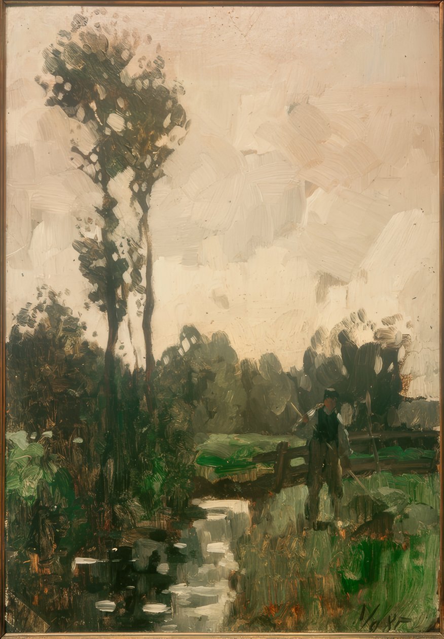 Agricultor no riacho de Thomas Ludwig Herbst