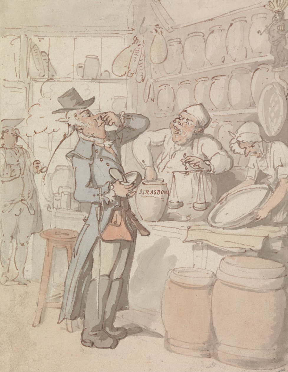 Um homem comprando rapé de Thomas Rowlandson