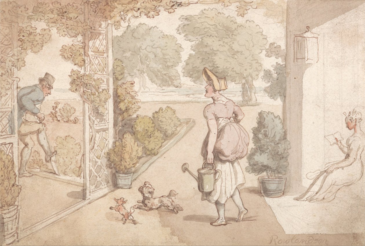 Jardinagem de Thomas Rowlandson