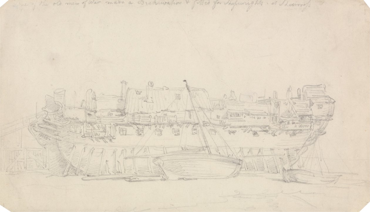 Estudo de um Hulk de Thomas Rowlandson