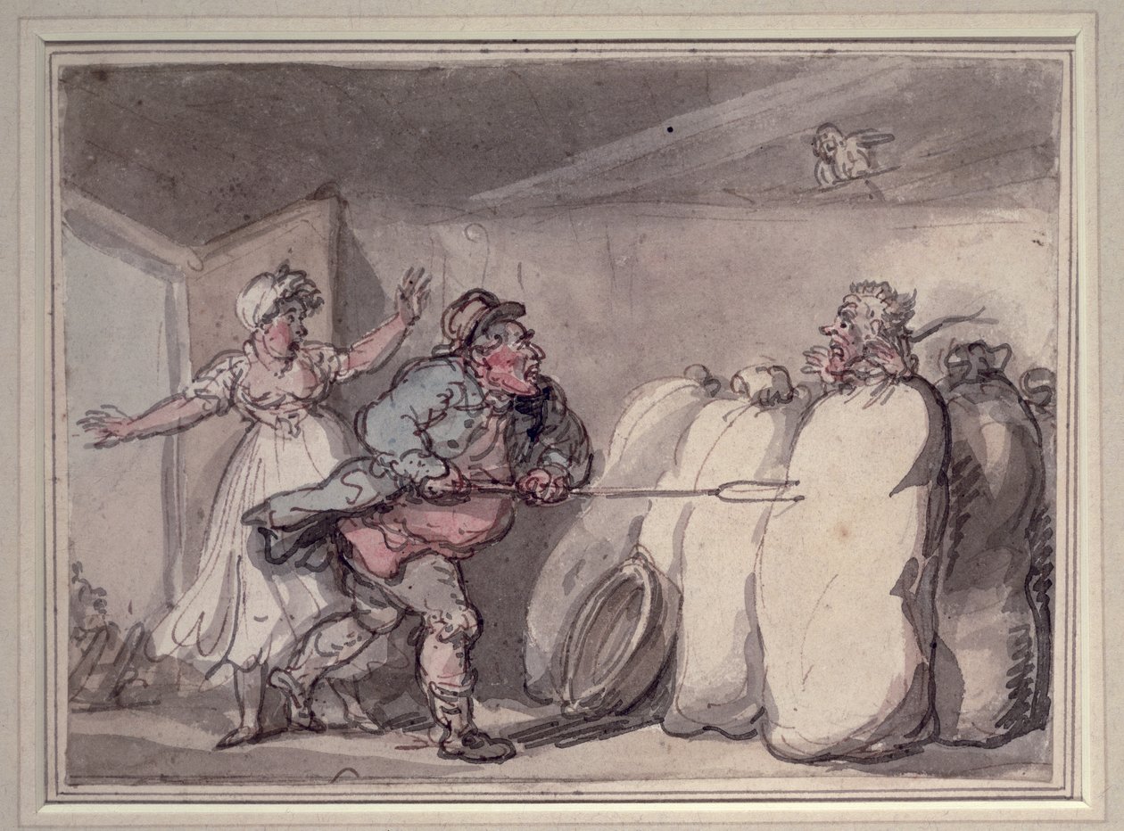A descoberta (wc) de Thomas Rowlandson