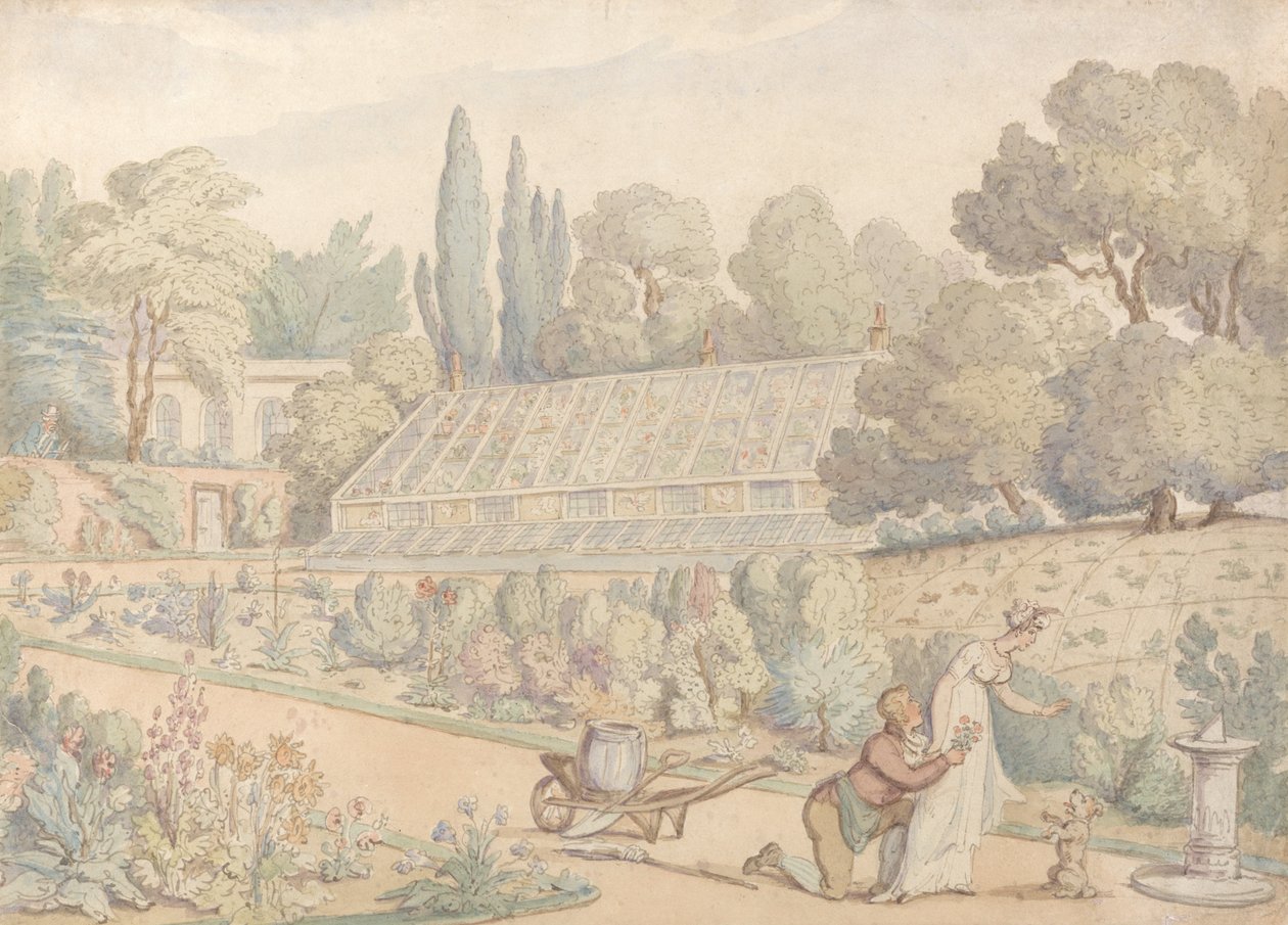 A oferta de jardineiros de Thomas Rowlandson