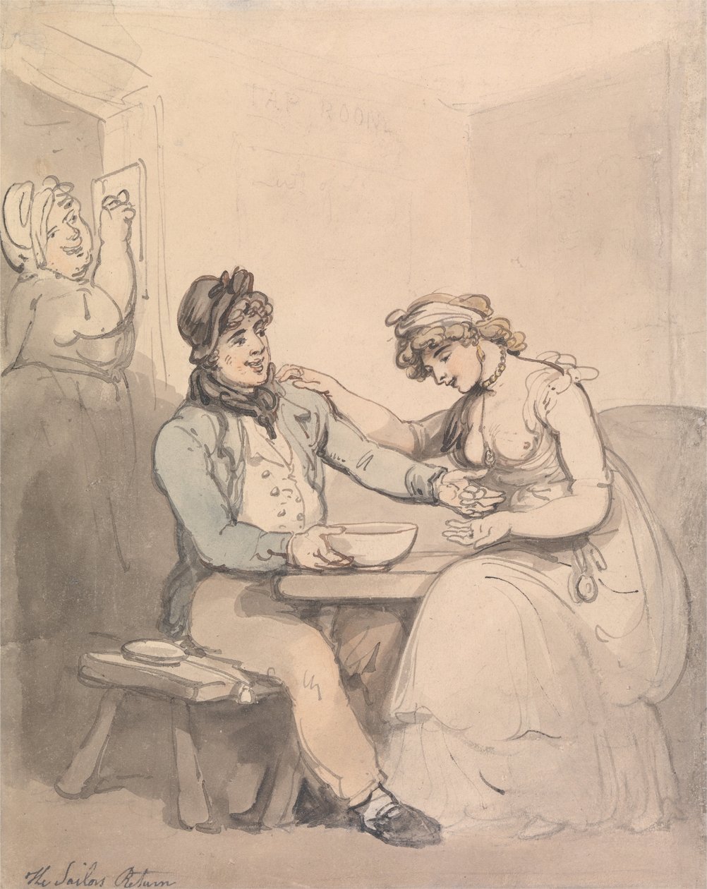 Os marinheiros retornam de Thomas Rowlandson