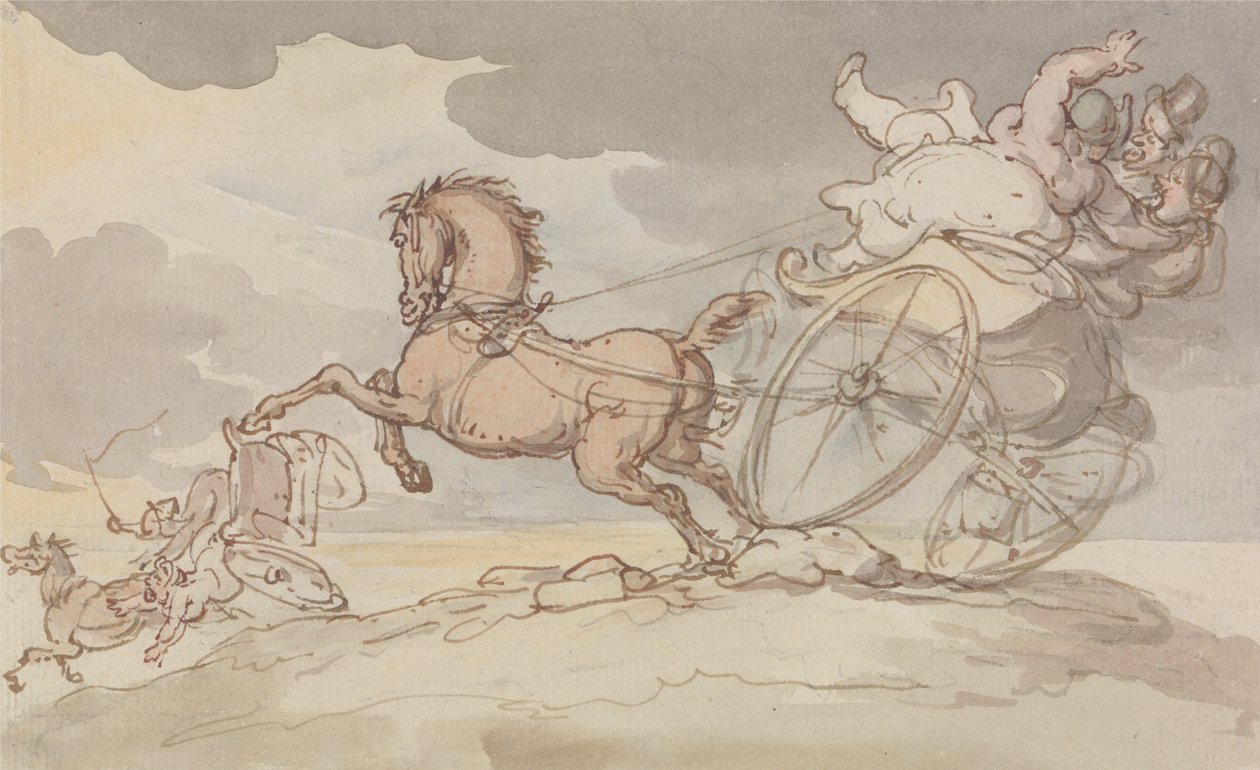 Dois Gigs em Trouble de Thomas Rowlandson