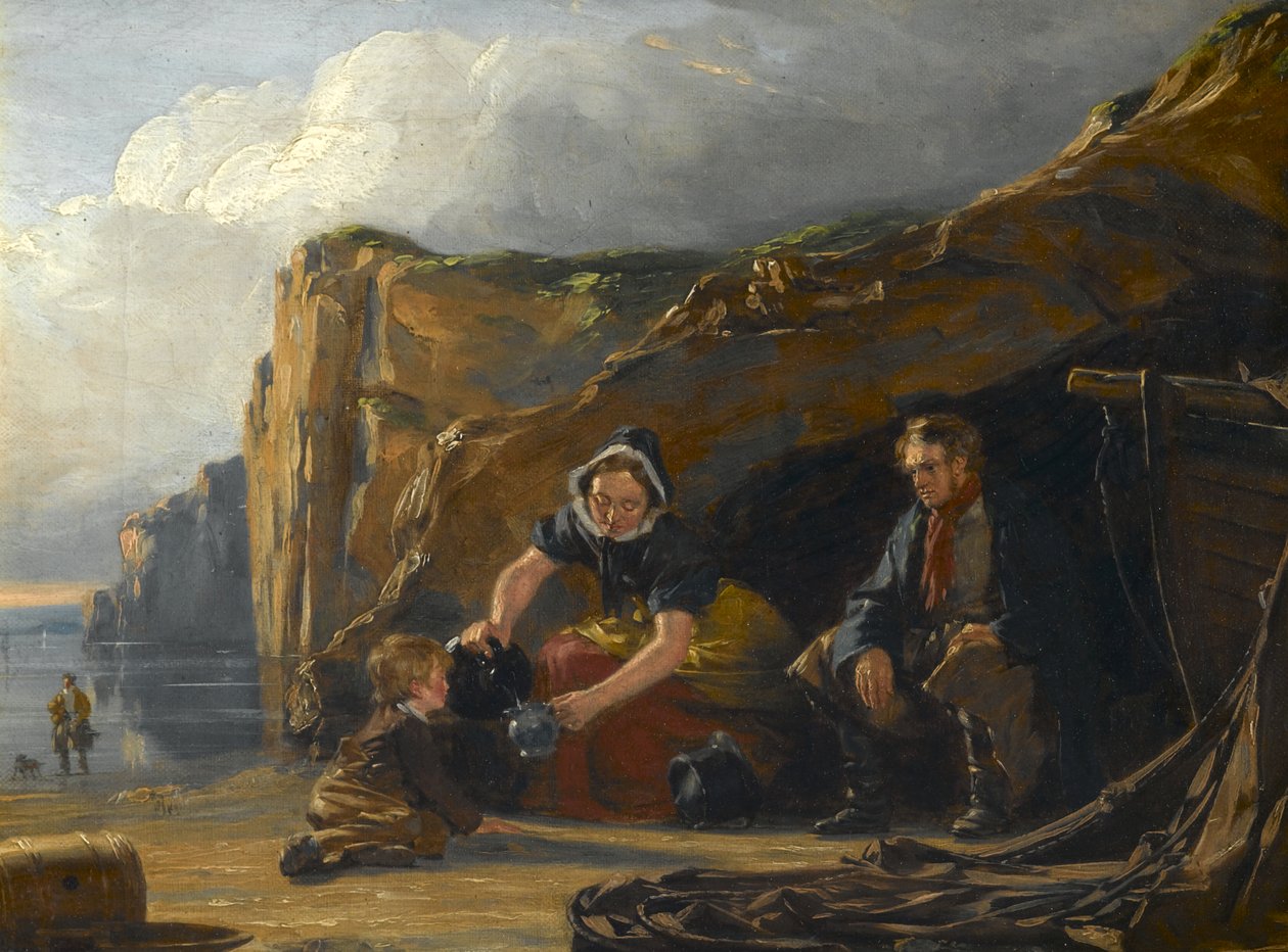Shore Scene com Figuras de Thomas Sword Good