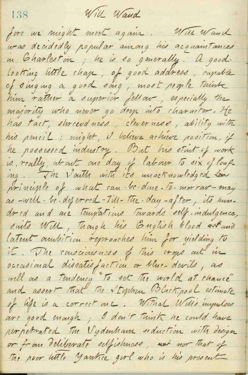 Descreve William Waud de Thomas Butler Gunn