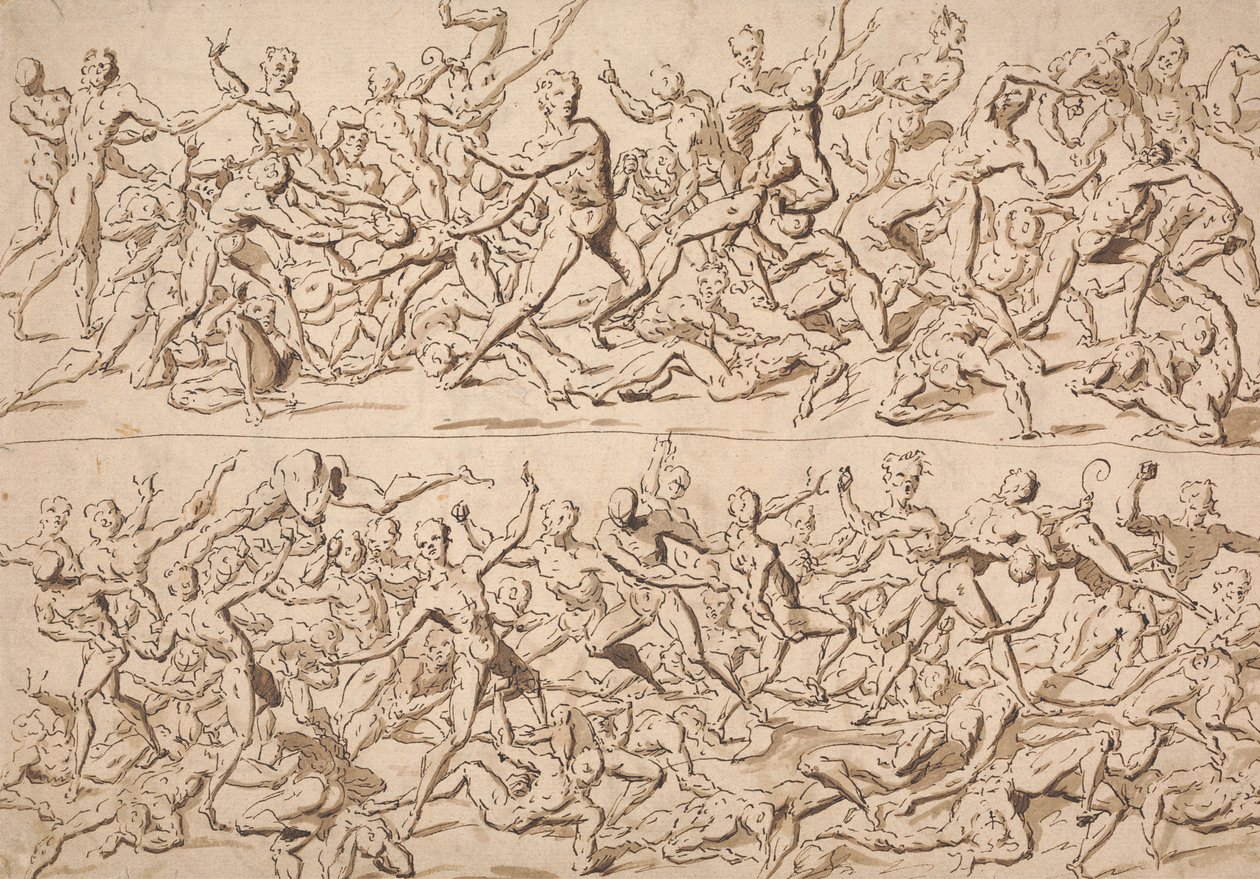 Estudos de figuras de Thomas Carwitham