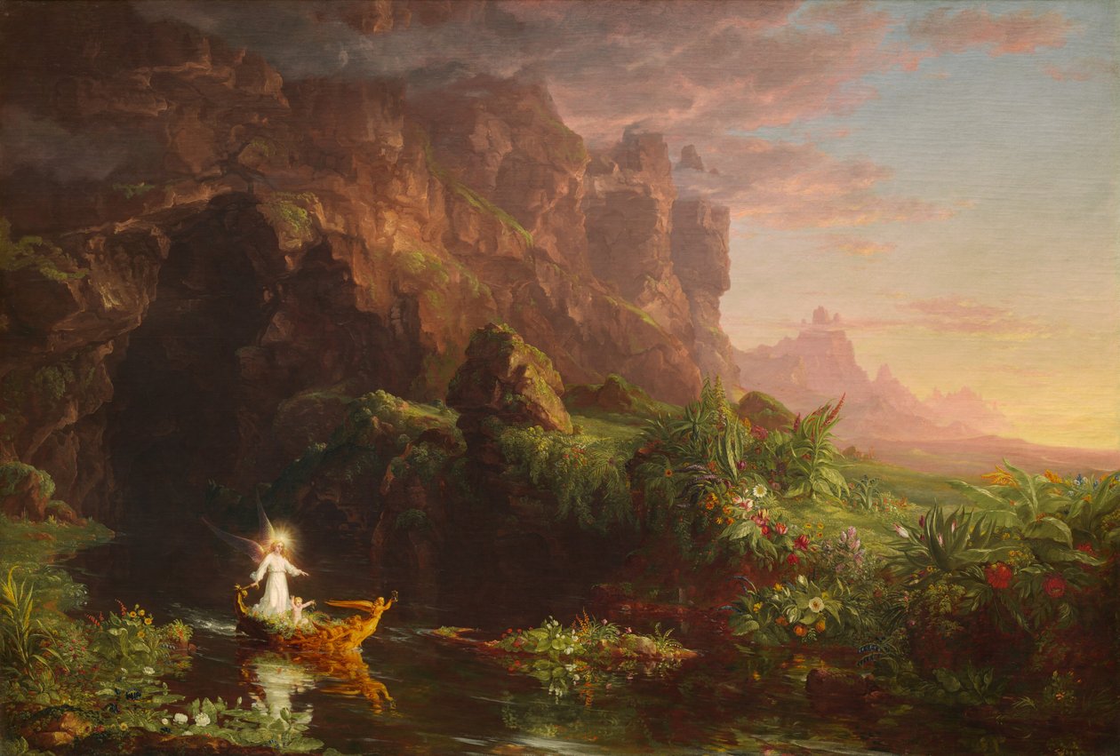 A Viagem da Vida: Infância, 1842. de Thomas Cole