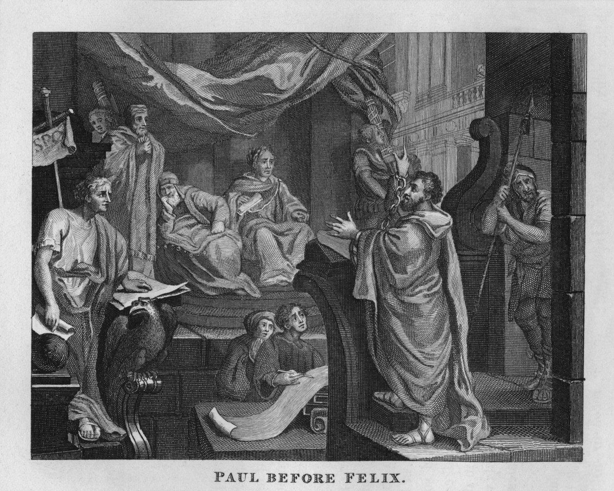 Paul Before Felix, 1807, 1827. de Thomas Cook