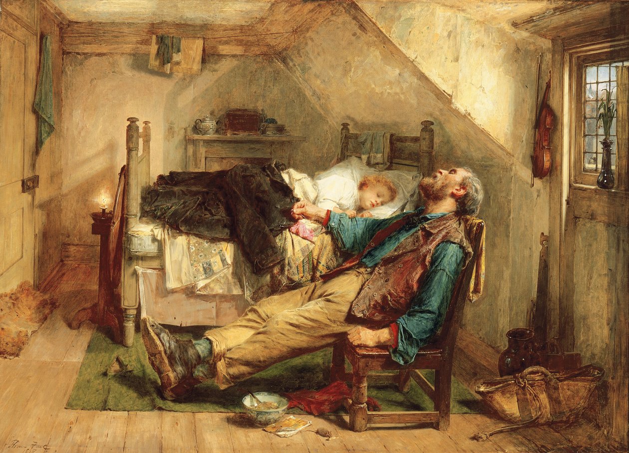 Desgastado, 1868 de Thomas Faed