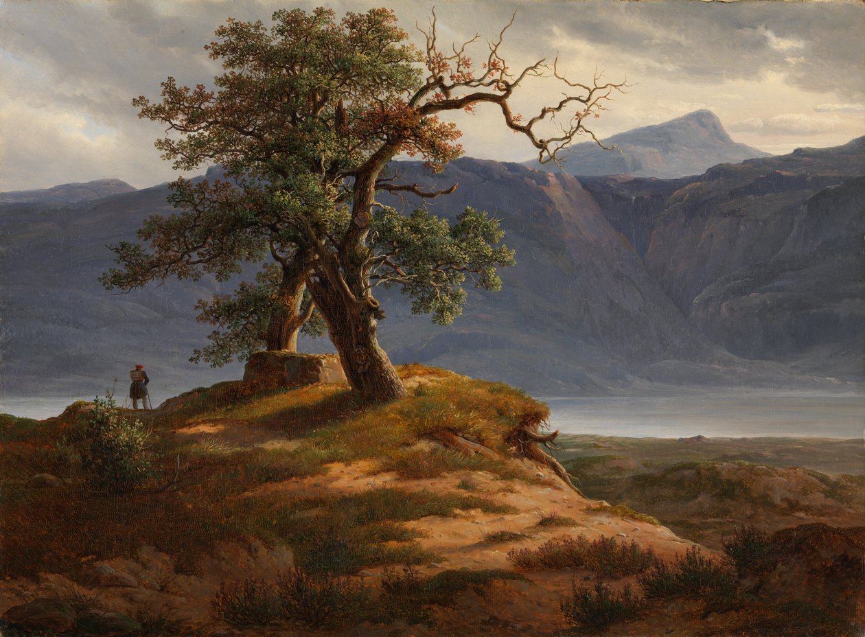 Paisagem com viajante de Thomas Fearnley