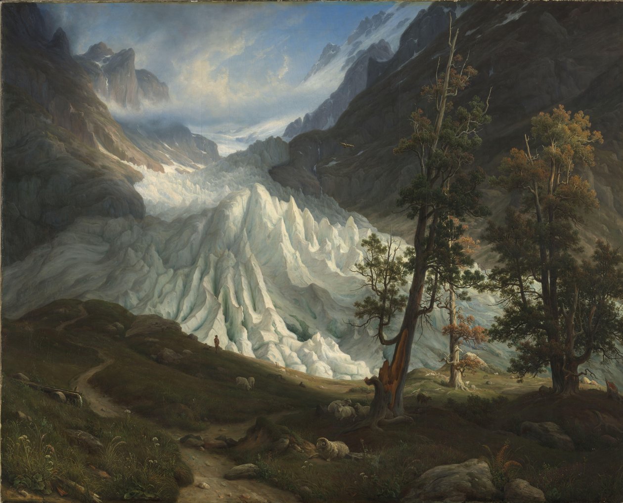 O Glaciar Grindelwald de Thomas Fearnley