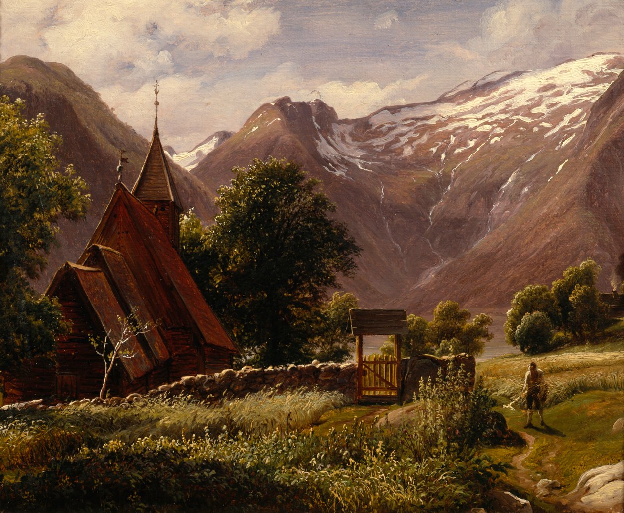 Igreja Tjugum, Balestrand de Thomas Fearnley