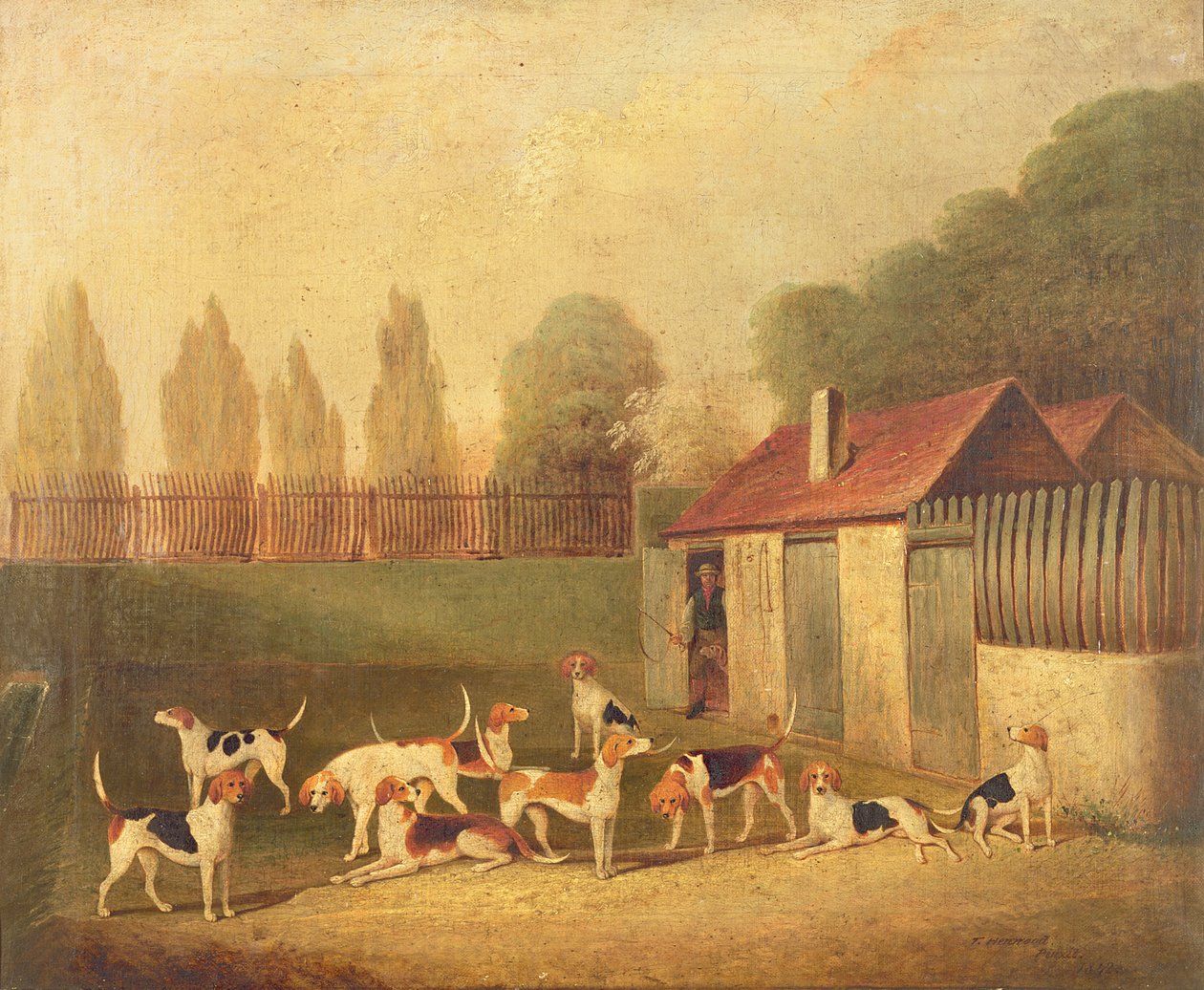 Foxhounds em um Kennedy de Thomas Henwood