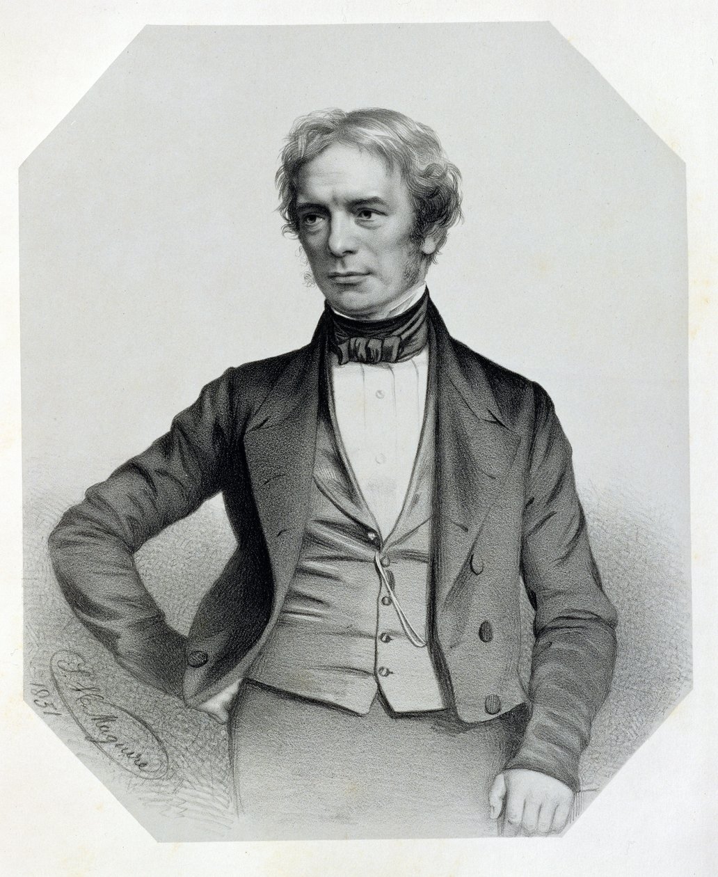 Michael Faraday (1791-1867) 1851 de Thomas Herbert Maguire