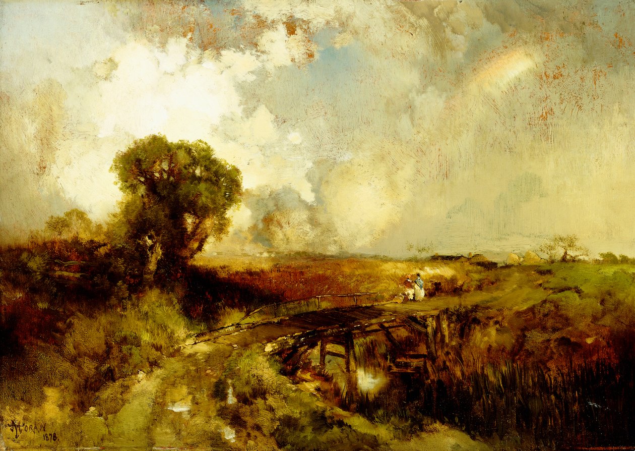 Uma chuva de verão, 1878 de Thomas Moran