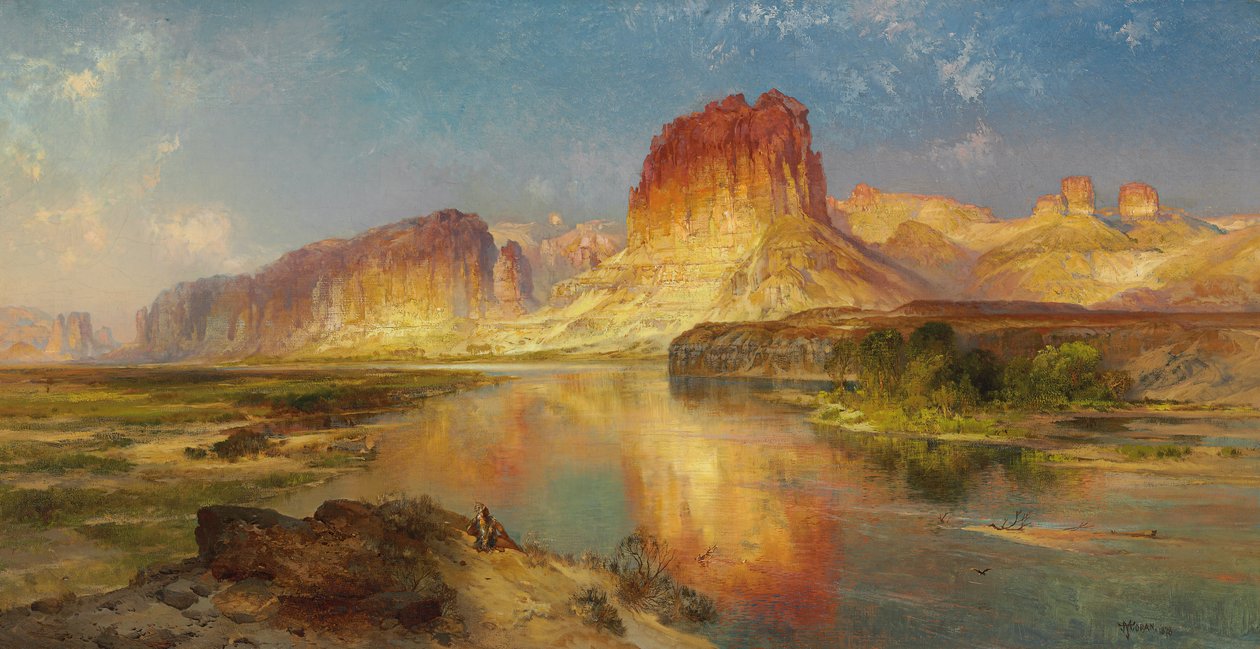 Rio Verde de Wyoming, 1878 de Thomas Moran