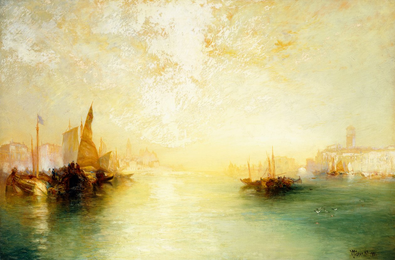 Veneza, 1909 de Thomas Moran