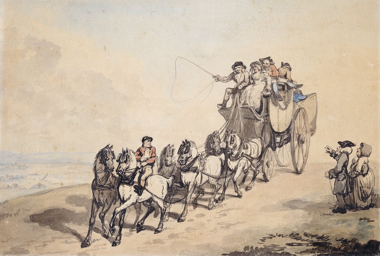 Uma cena de treinamento, de Thomas Rowlandson