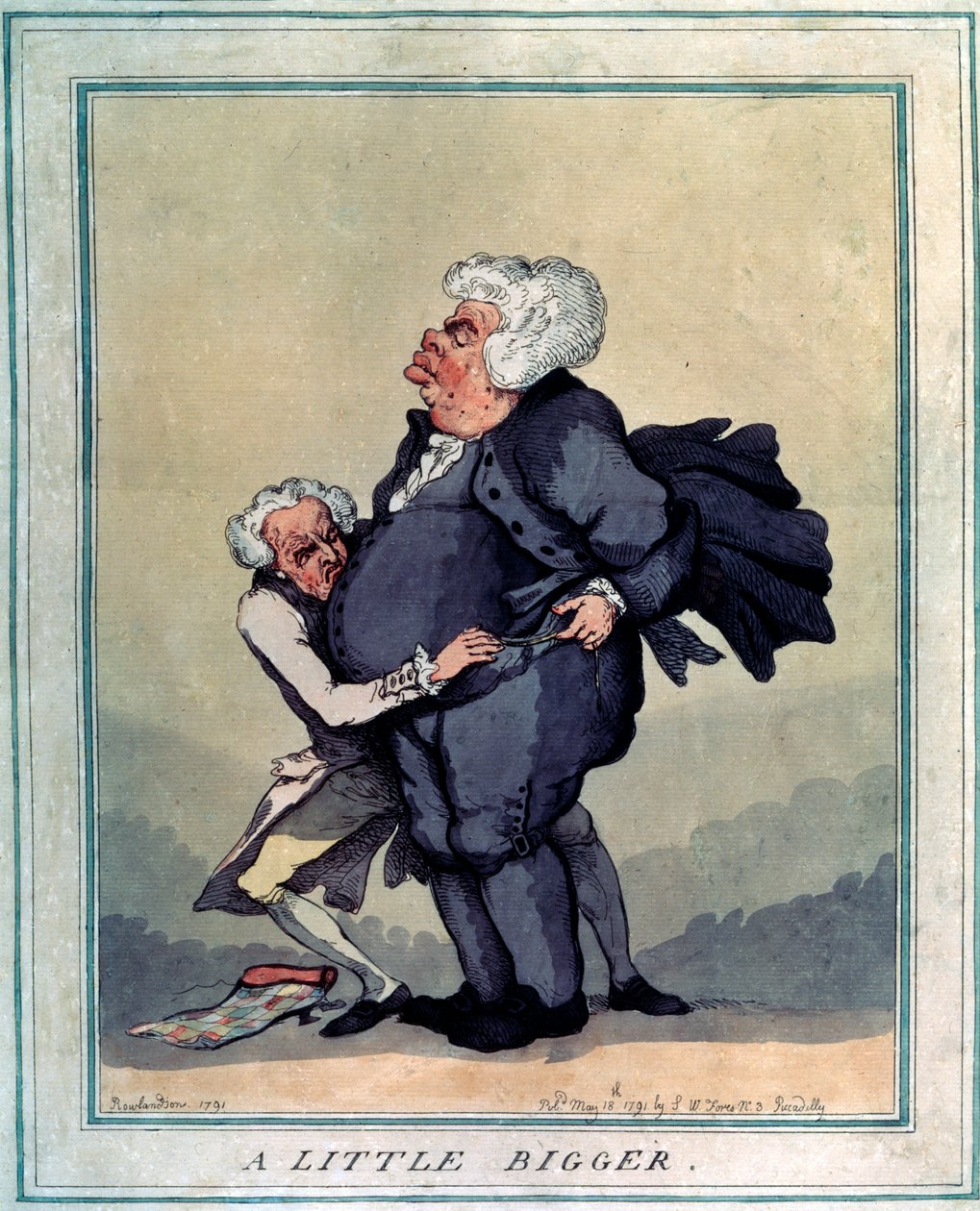 Um pouco maior, 1791. de Thomas Rowlandson