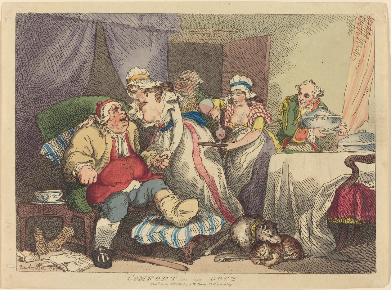 Conforto na gota de Thomas Rowlandson
