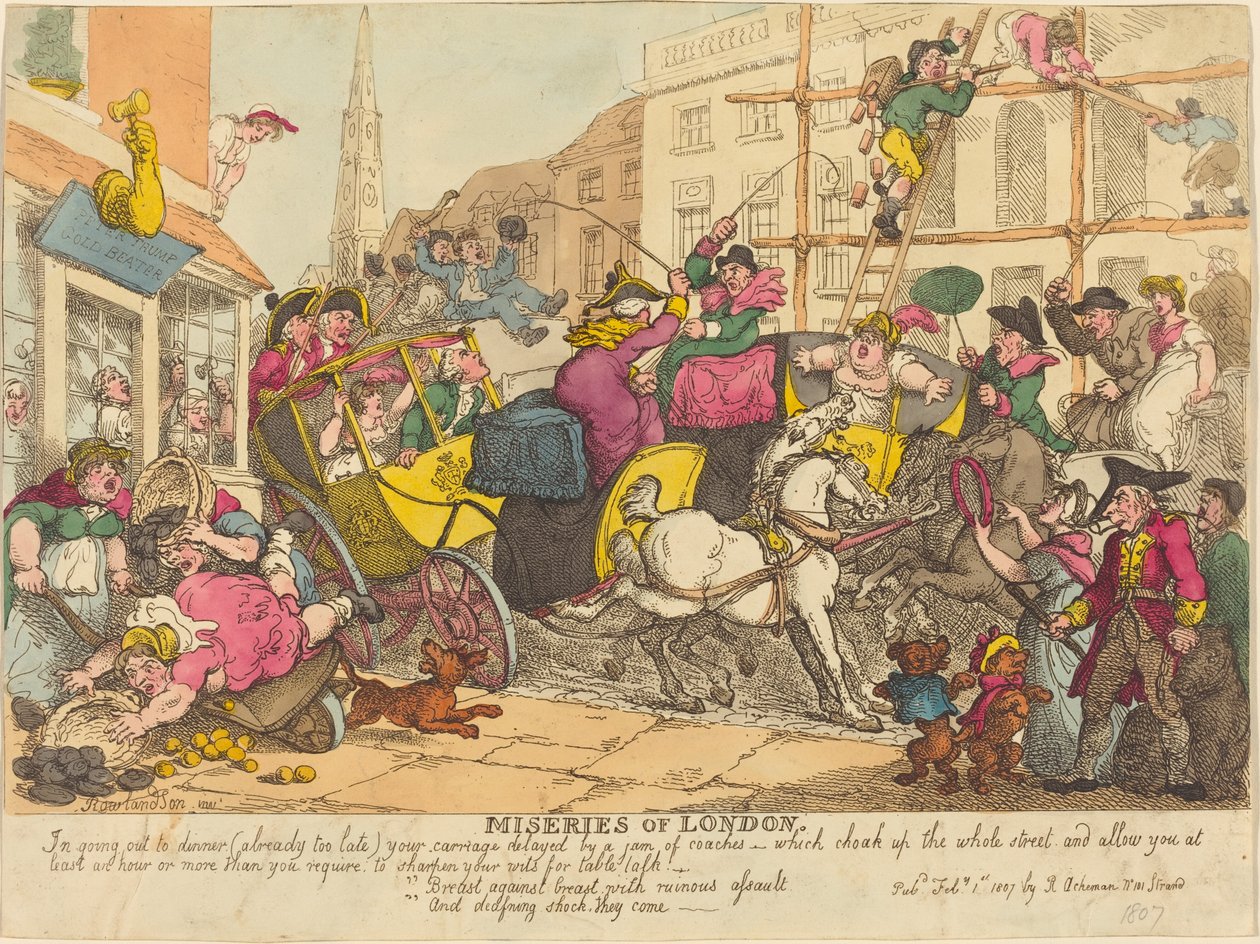 Misérias de Londres de Thomas Rowlandson
