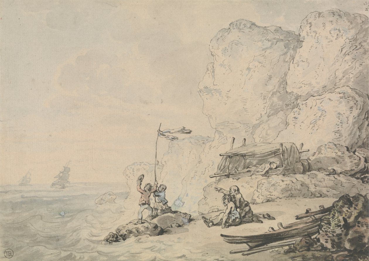Marinheiros Náufragos de Thomas Rowlandson