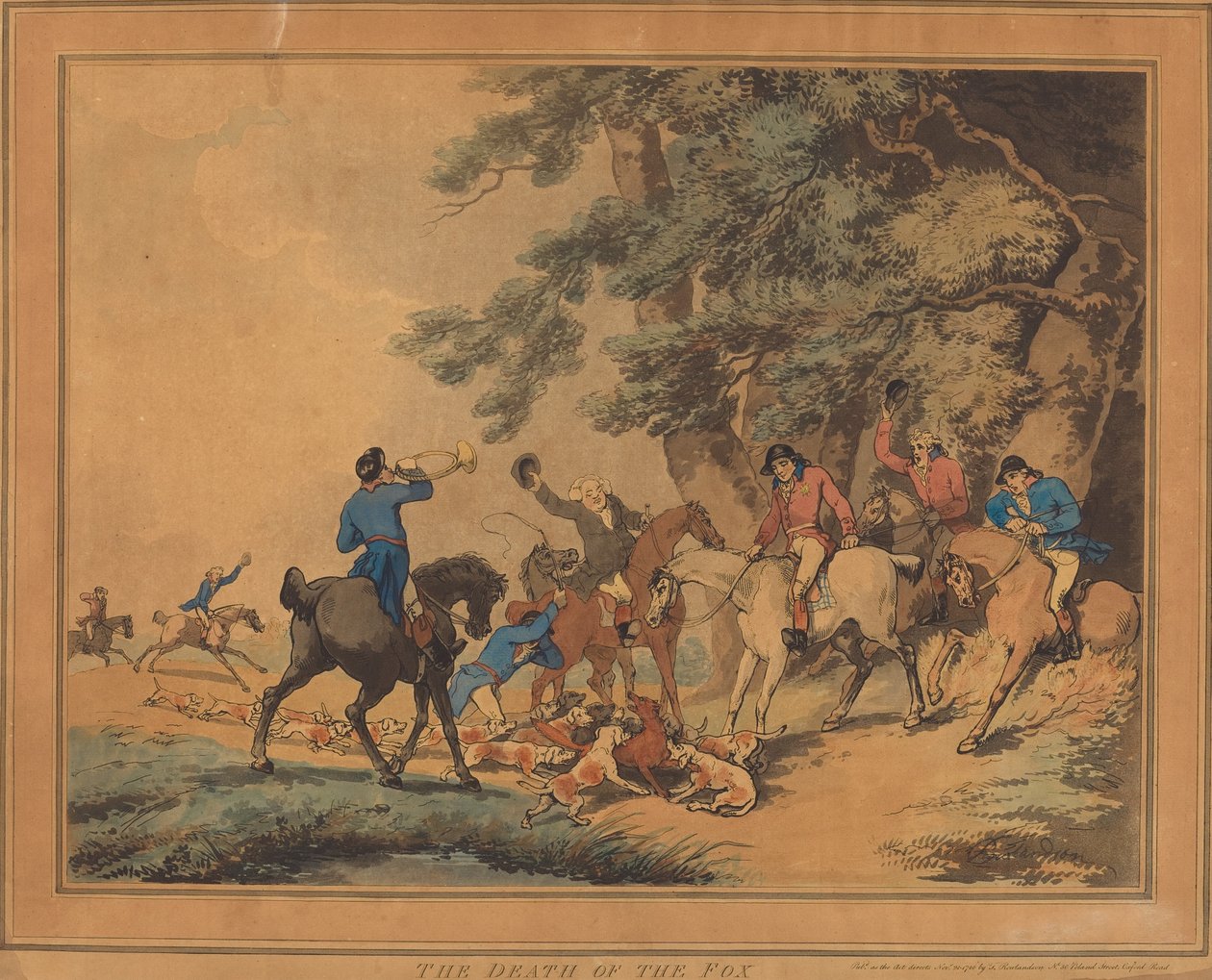 A Morte da Raposa de Thomas Rowlandson