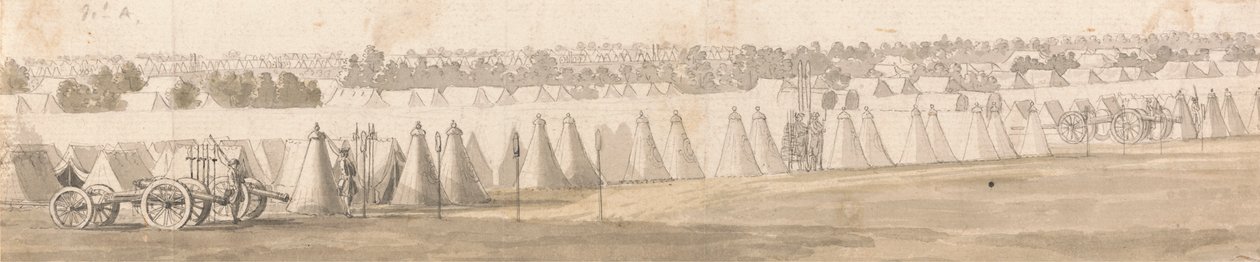 Um acampamento na Flandres de Thomas Sandby