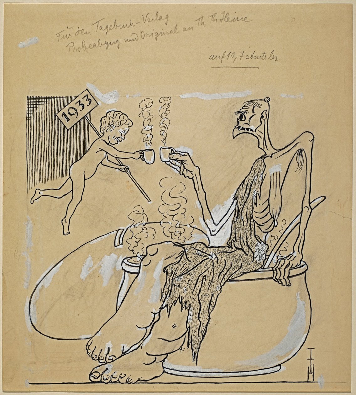 Feliz Ano Novo 1933 de Thomas Theodor Heine