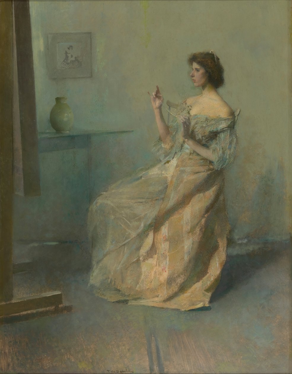 O Colar, c. 1907. de Thomas Wilmer Dewing