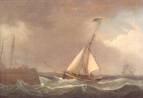 Um índio ancorado de Thomas Whitcombe