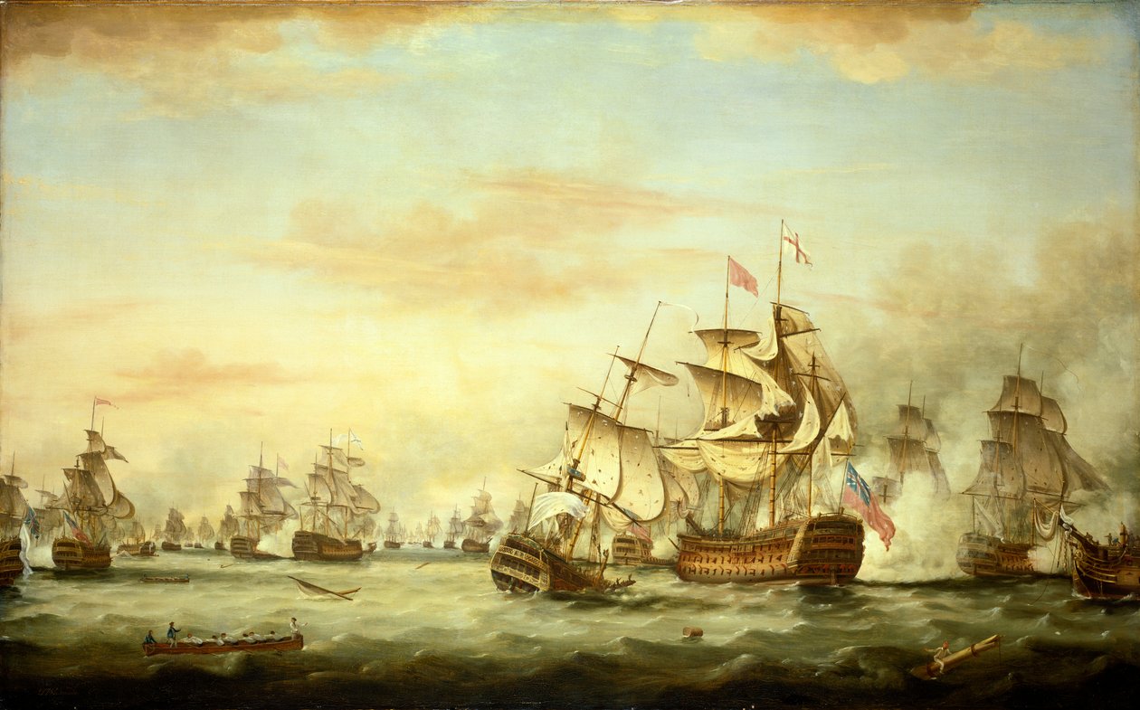 A batalha dos santos de Thomas Whitcombe