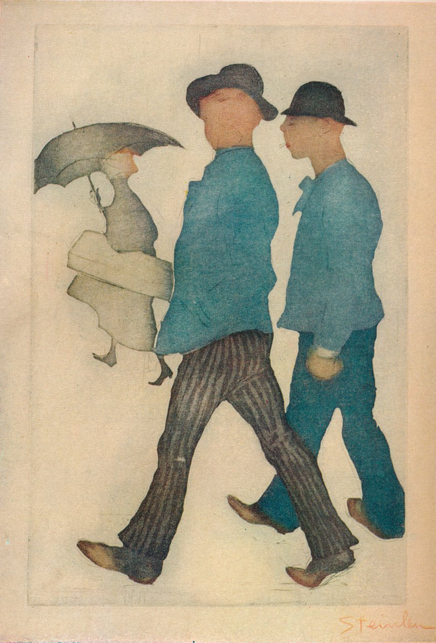 Os Dois Gigolos, 1898. de Théophile Alexandre Steinlen