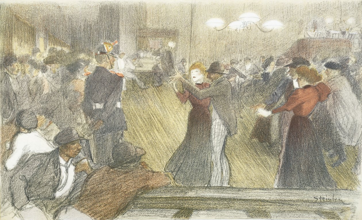 Dança local, 1897-1899 de Théophile Alexandre Steinlen