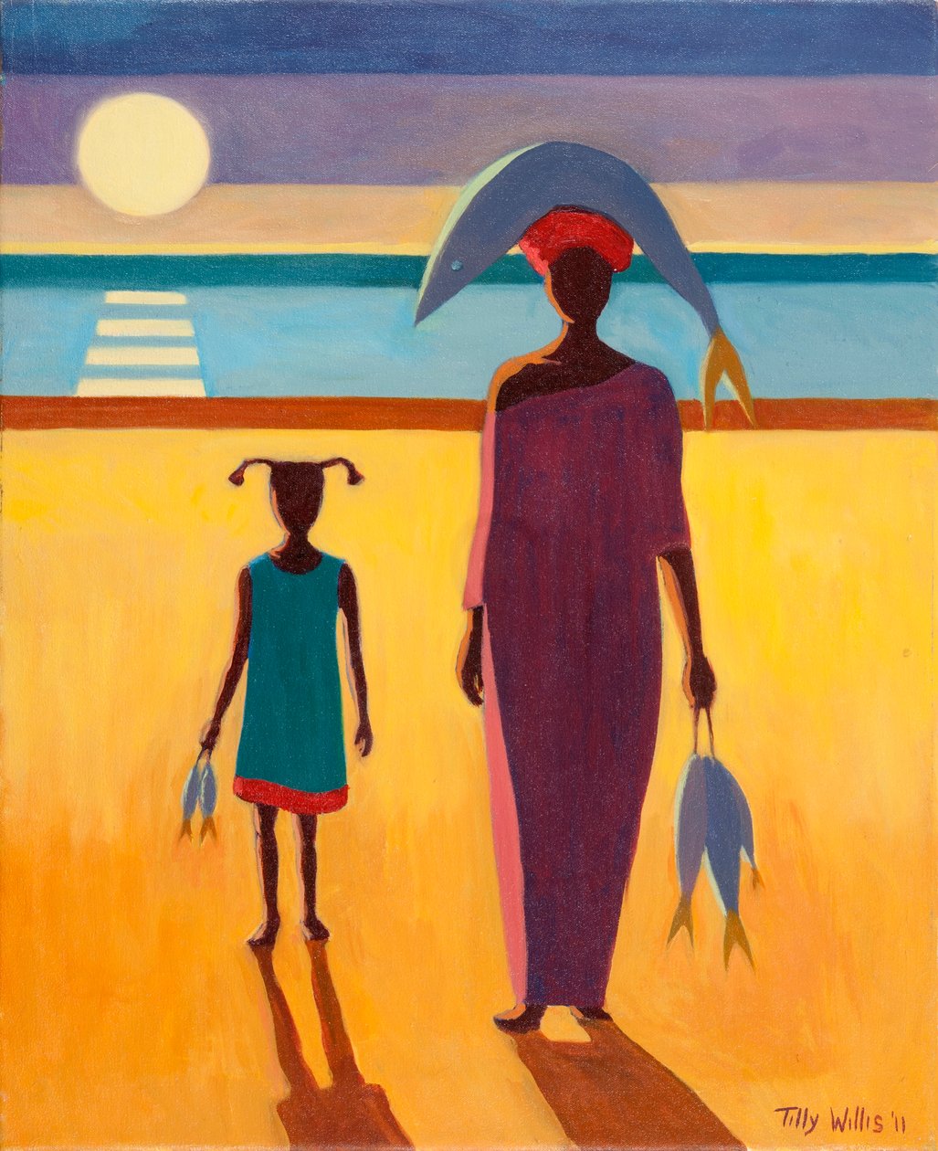 Mulher, com, peixe de Tilly Willis