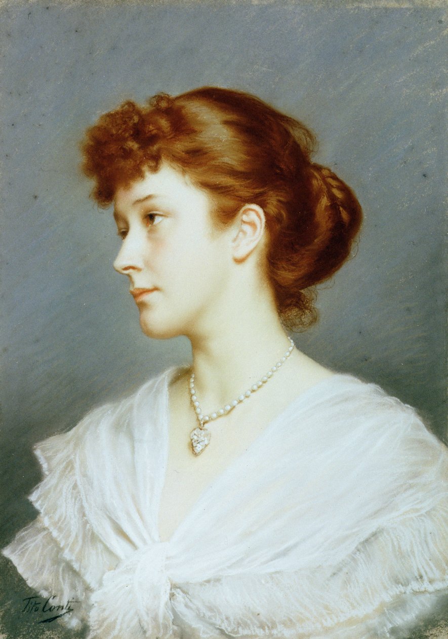Cabeça de uma menina de Tito Conti