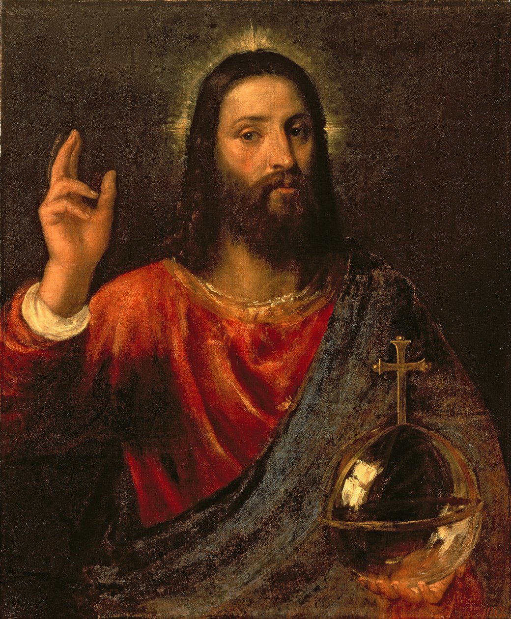 Salvador de Cristo, c.1570 de Tiziano Vecelli