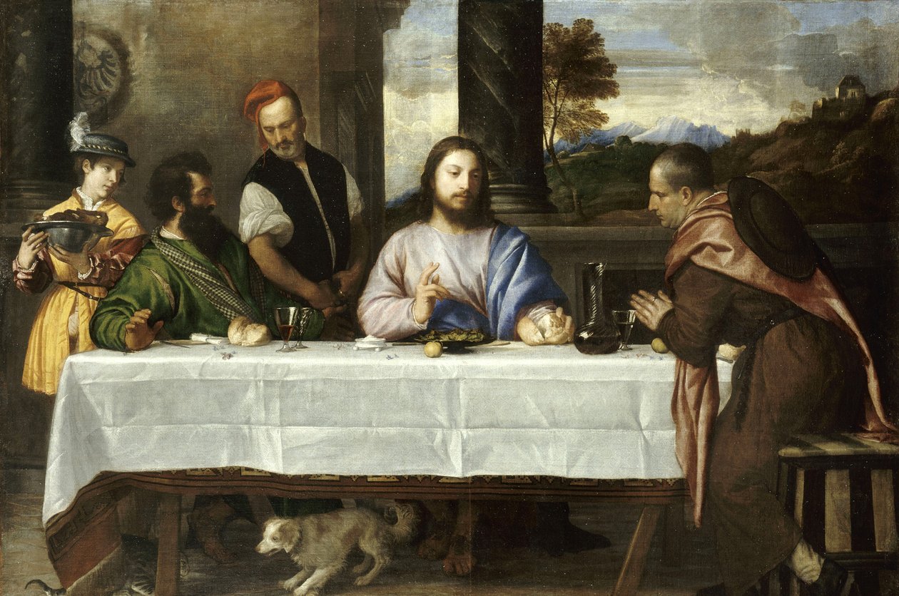 Peregrinos de Emaús de Tiziano Vecelli