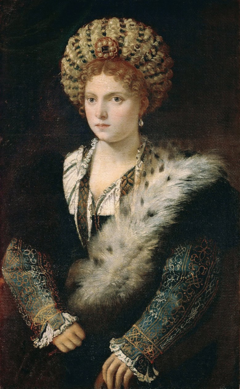 Portrait of Isabella dEste de Tiziano Vecelli